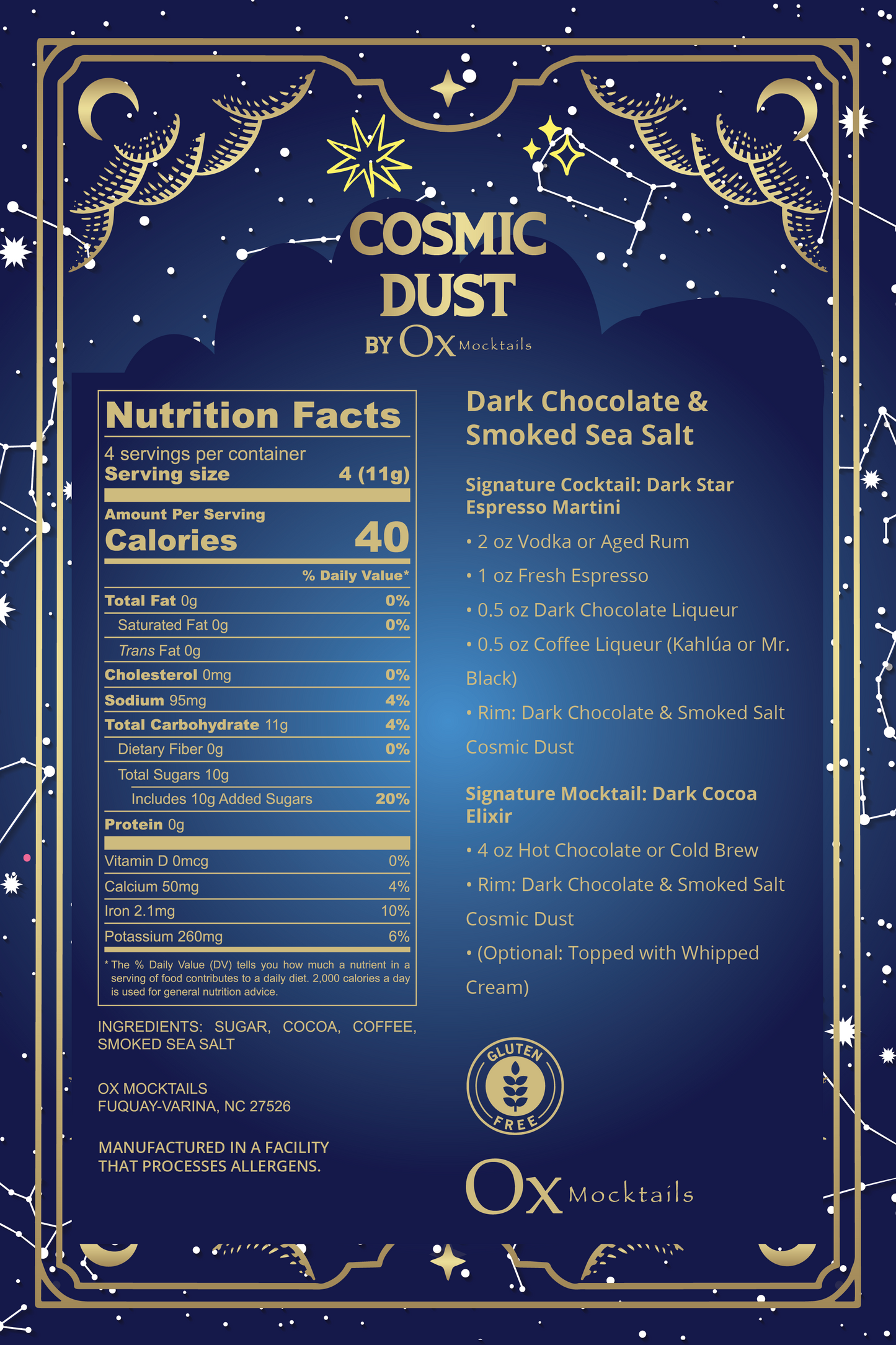 Cosmic Dust – Water Signs (Dark Chocolate & Smoked Salt)
